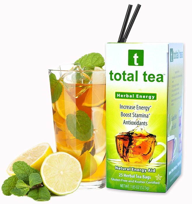 Herbal Green Energy + Doctor Recommended + 25 Individually Wrapped Tea Bags + 5 Potent All Natural Herbs for Diet... N6