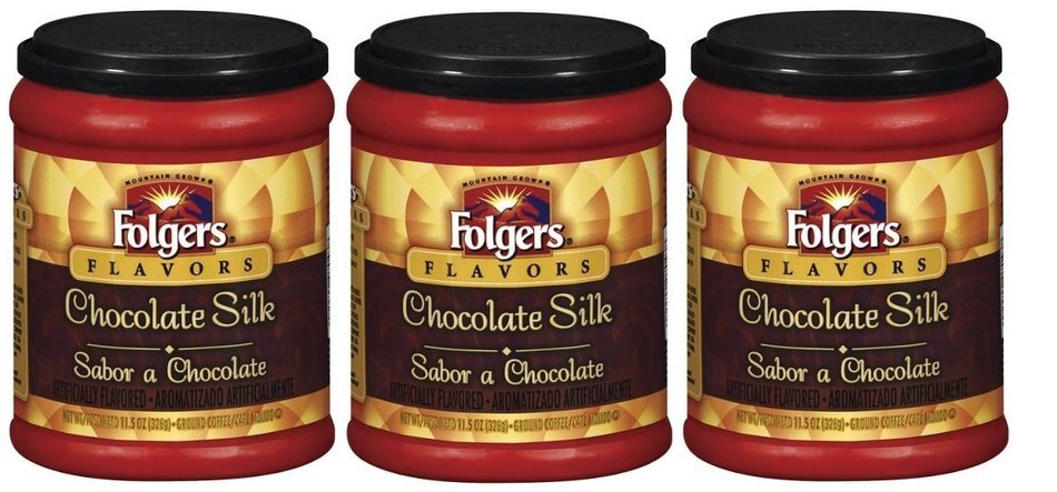 Fresh Taste of Folgers Coffee, Hazelnut Flavored Ground Coffee, Flavorful & Smooth, 11.5 Oz Canister - (2 pk) N13