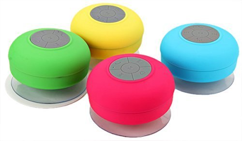 BTS-06 Water Resistant Shower Bluetooth Speaker with Sucker Support Hands-free Calls Function N6