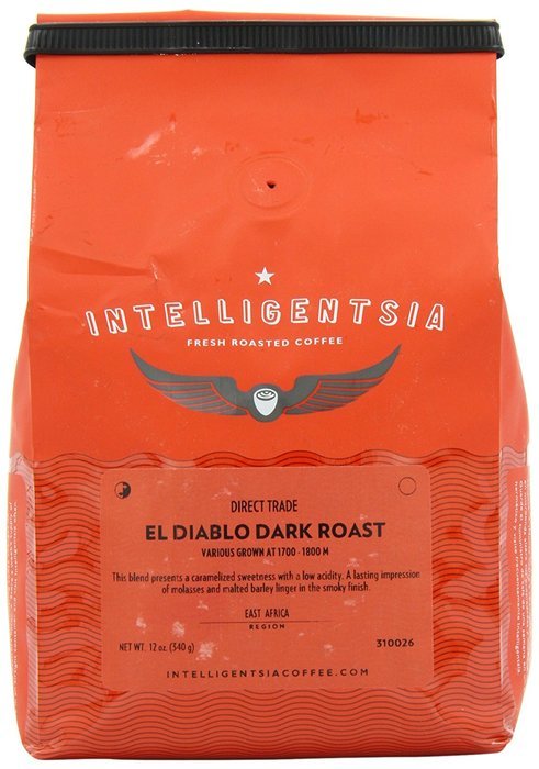 Intelligentsia El Diablo, Dark Roast, Whole Bean Coffee, 12-Ounce N2