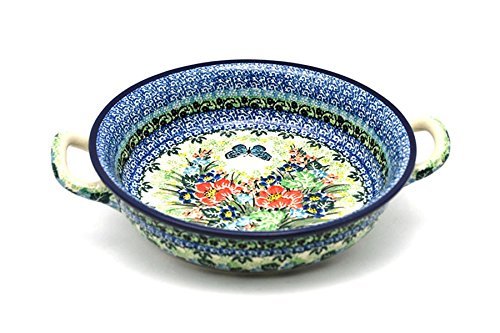 Polish Pottery Baker - Round with Handles - Medium - Unikat Signature - U4553