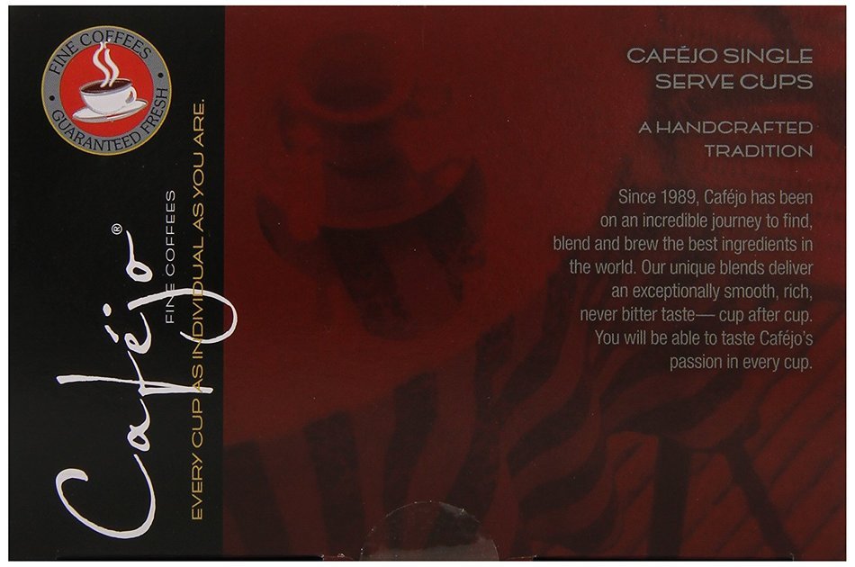 Cafejo K-Cups, Costa Rica Coffee, 50 Count N48