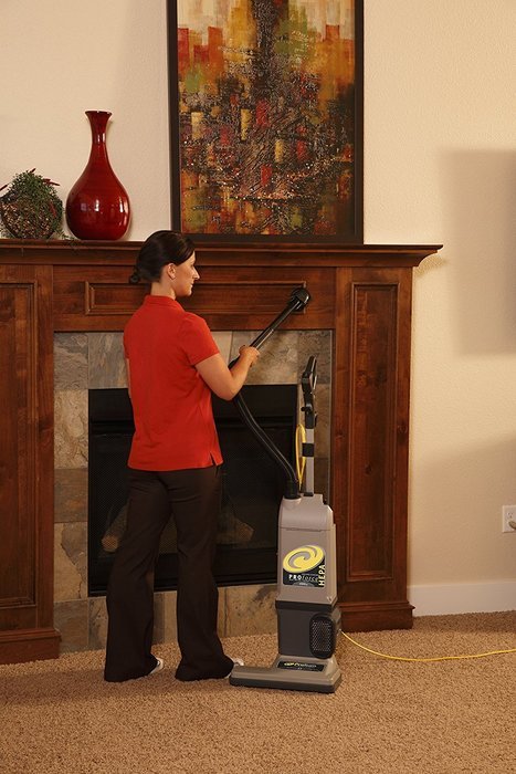 ProTeam ProForce 1500XP HEPA Bagged Upright Vacuum Cleaner, Commercial Upright Vacuum with On-Board Tools - Corded N3