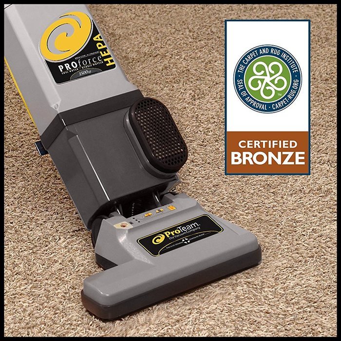 ProTeam ProForce 1500XP HEPA Bagged Upright Vacuum Cleaner, Commercial Upright Vacuum with On-Board Tools - Corded N4