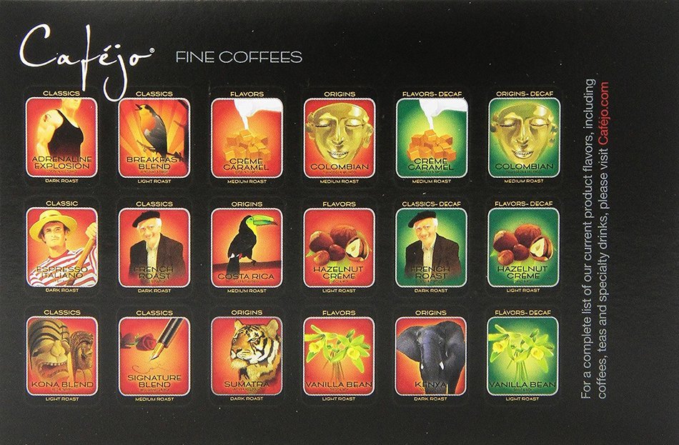 Cafejo K-Cups, Costa Rica Coffee, 50 Count N60