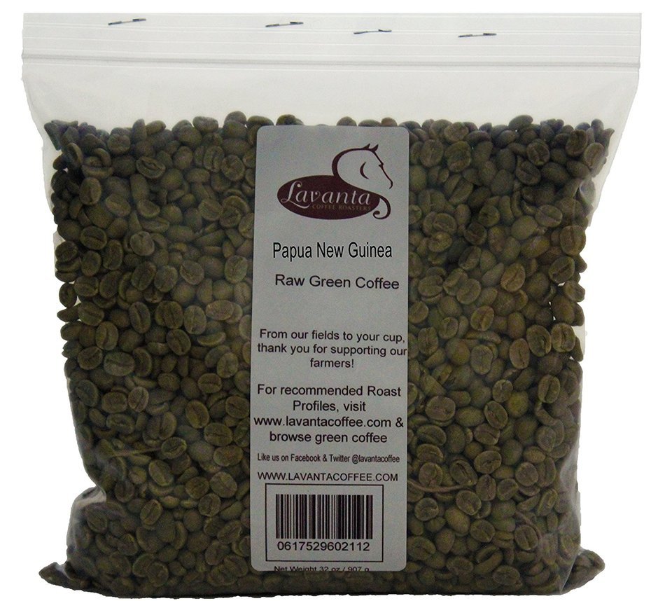 Lavanta Coffee Roasters Papua New Guinea Sigri Estate Green Direct Trade Coffee, 2lb