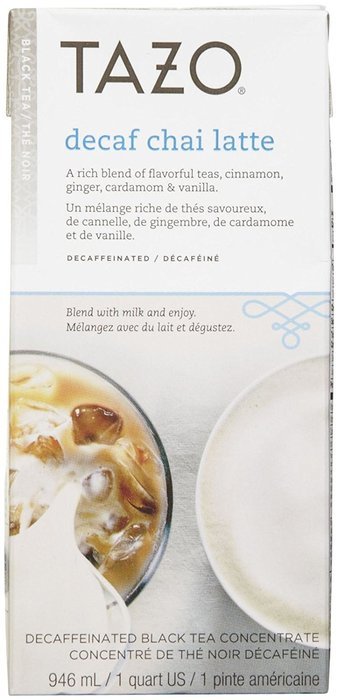 Tazo Decaf Latte Chai Tea, 32 oz