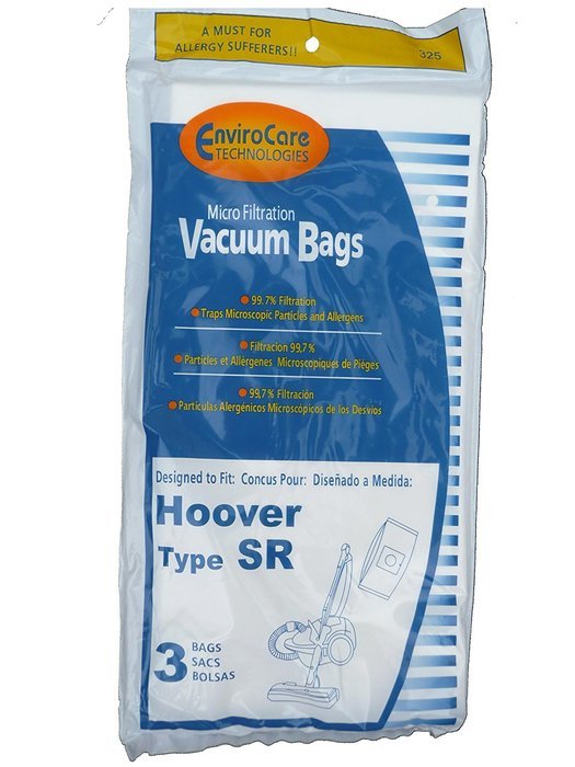 3 Hoover Duros Type SR Vacuum Bags with MicroFiltration Vacuum Cleaners, HO-101010SR, 401010SR, S3590, S3591,... N2