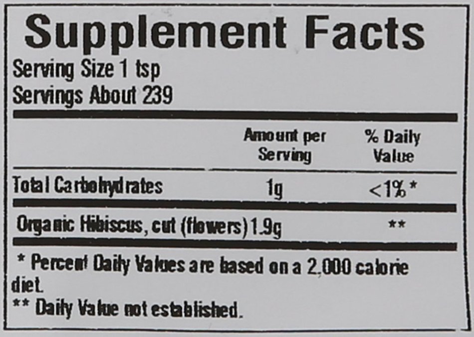 Frontier Hibiscus Flowers Cut and Sifted Organic, 1 Pound N2