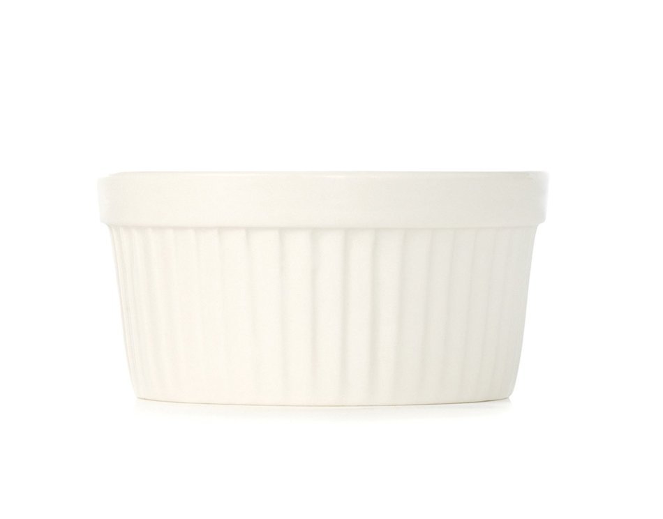 BergHOFF 6 Piece Bianco Ramekin, 3.5" x 2.17", White