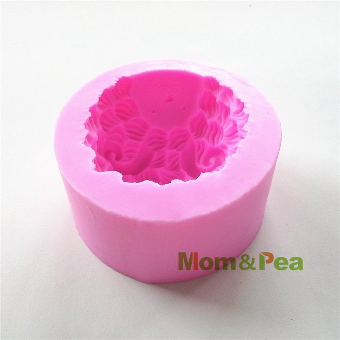 Mom&pea 0524 Sheep Shaped Silicone Mould for Fondant Cake Sugar Paste Cake Decoration 3d Cake Toppers Mold Soap... N5