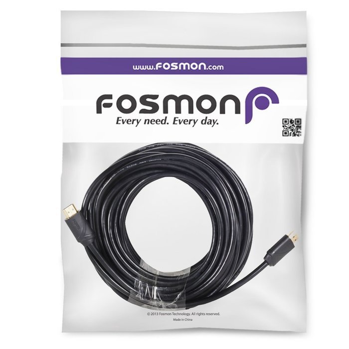 HDMI Cable, HDMI Cable 10 FT, Fosmon Gold-Plated High Speed HDMI Cable [4K Resolution | Support 3D | Ethernet... N5