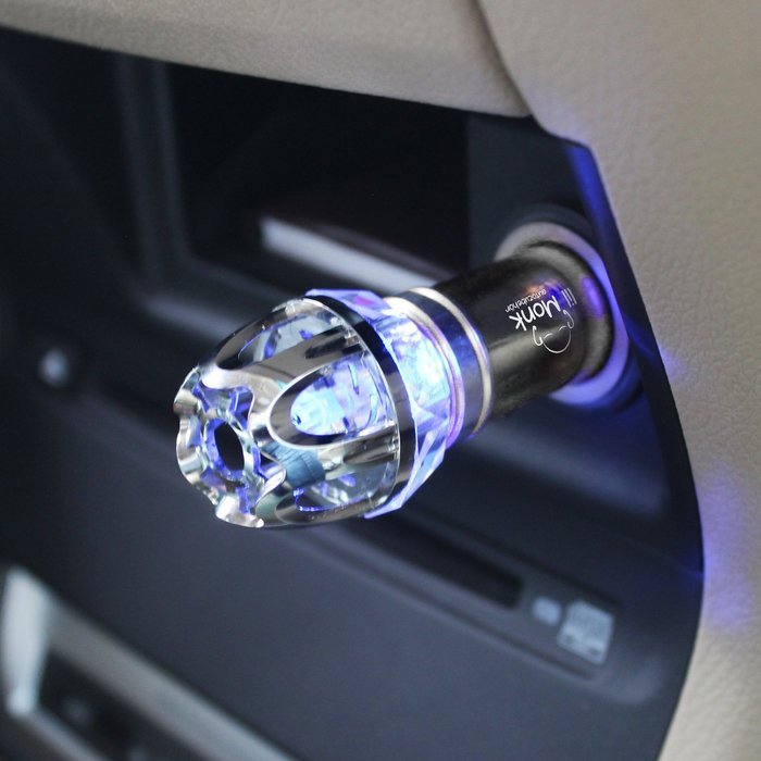 lil Monk Car Air Purifier Filter, Car Air Freshener, Ionic Air Purifier, Destroys Odors & Removes Dust, (Grey-JO... N4