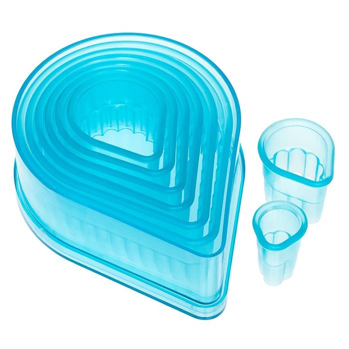Ateco 5702 8-Piece Fluted Cutter Set, Teardrop