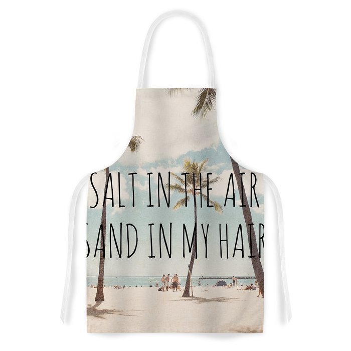 KESS InHouse Nastasia Cook "Salt in the Air" Beach Trees Artistic Apron, 31 by 35.75", Multicolor