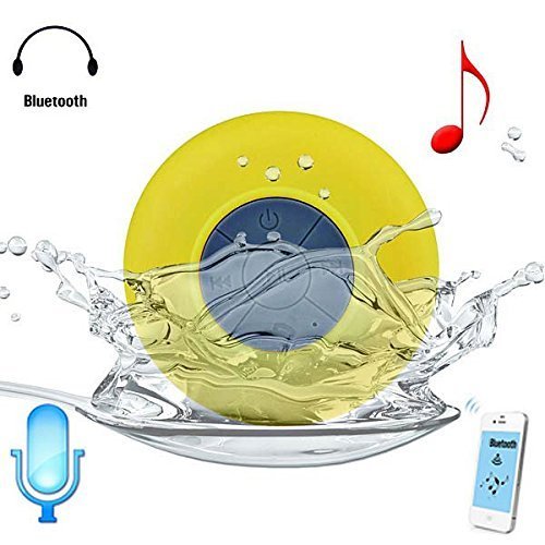 BTS-06 Water Resistant Shower Bluetooth Speaker with Sucker Support Hands-free Calls Function N10