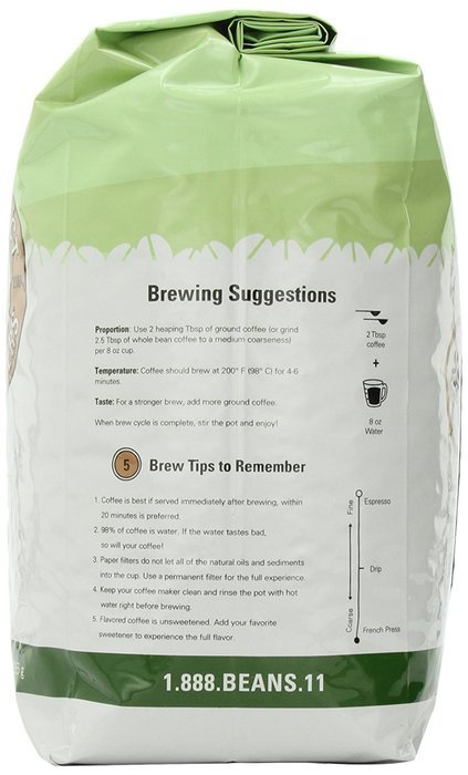 Dark Brazilian Santos, Whole Bean Coffee, 5 Pound Bag N5