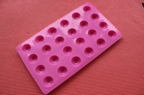 Lariy New 3D 24-Round Ball Cake Soap Silicone Mould Candy Chocolate Mold Baking Tool N3
