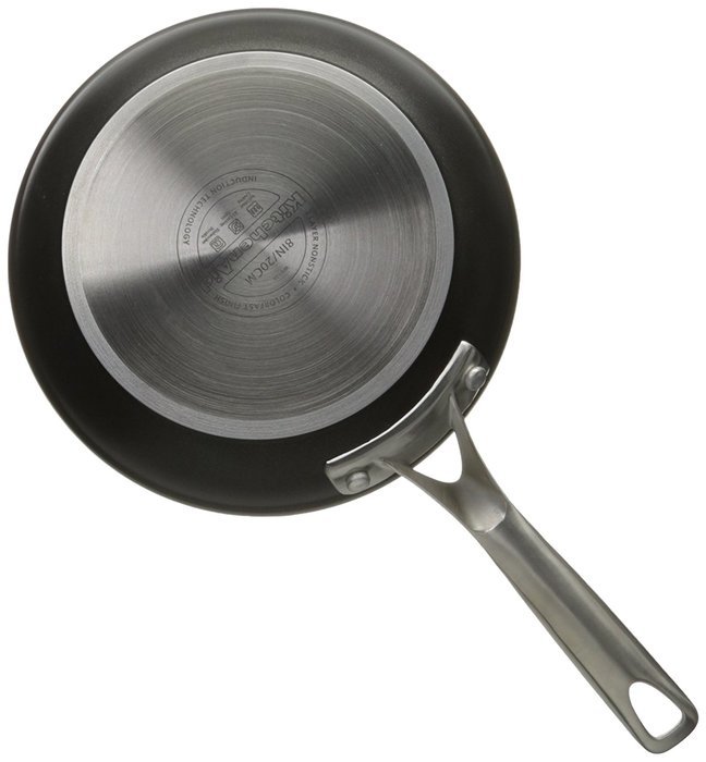KitchenAid KCH260LCKM Professional Hard Anodized Nonstick 6.0-Quart Low Casserole with Lid Cookware - Black N24