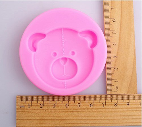 Lariy 3D Cute Bear Head Silicone Mold Cake Fondant Chocolate Baking Mould Decorating