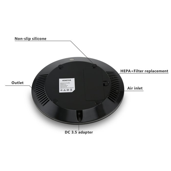Car Air Purifier, Ionizer, Air cleaner, Ionic air purifier, Car Air Freshener,Ionizer Oxygen Bar with 5V DC Car... N5