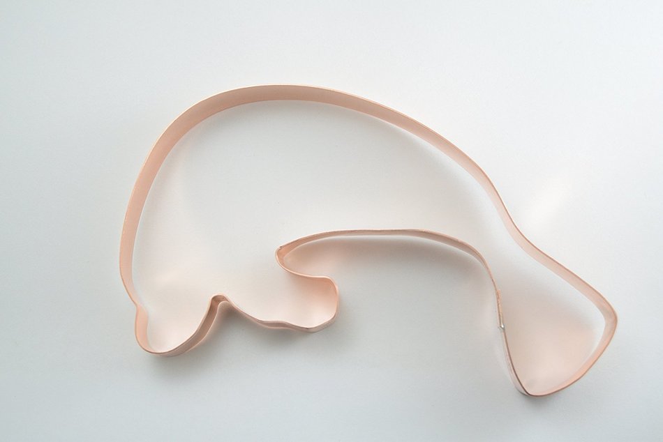 Manatee Copper Cookie Cutter