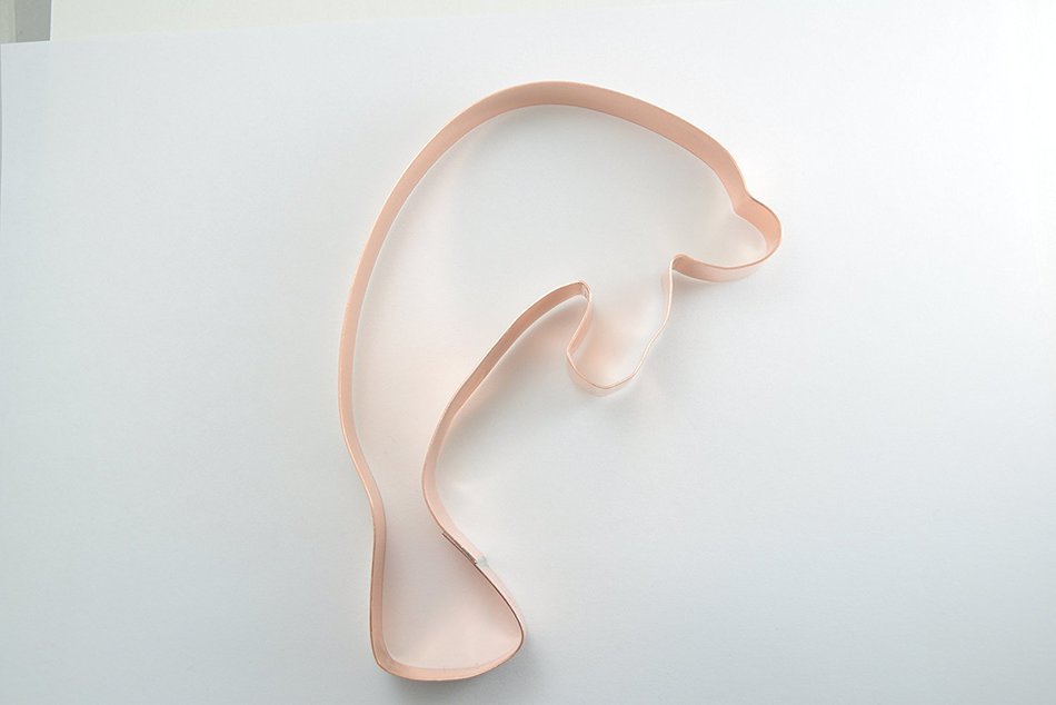 Manatee Copper Cookie Cutter N2