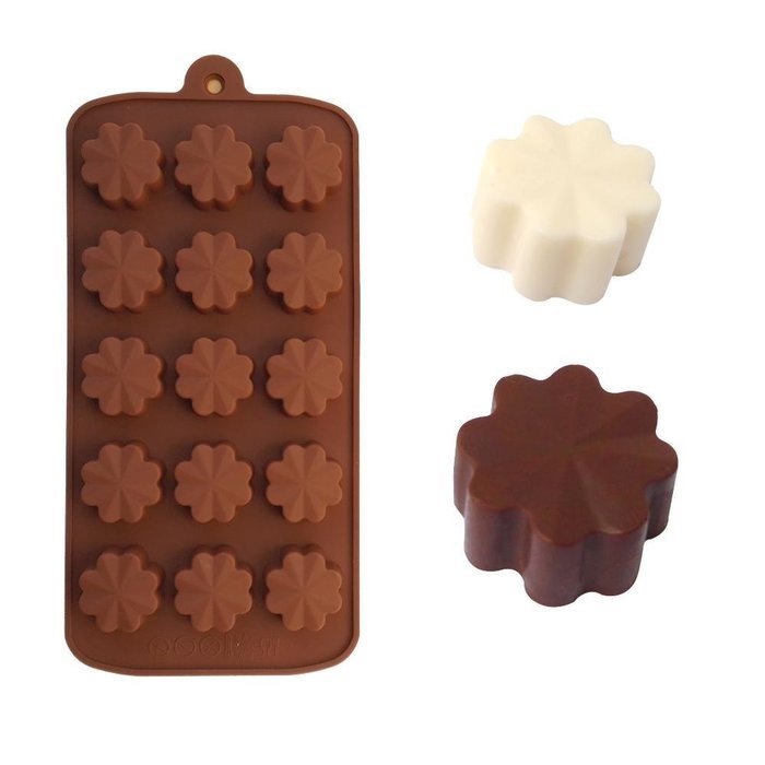 Clover Flower Shape Chocolate Silicone Mold Baking Cake Decoration Mould