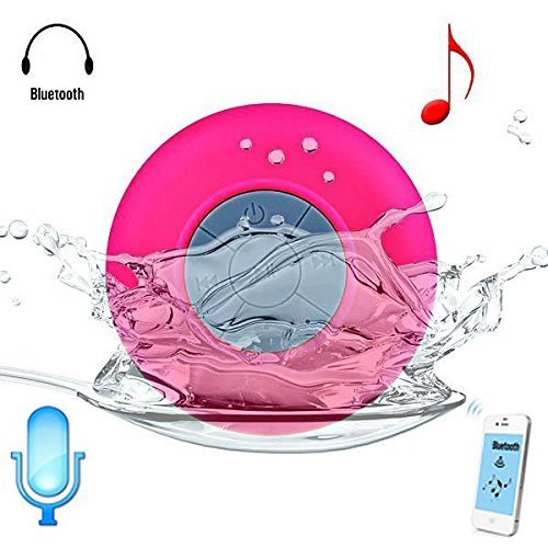 BTS-06 Water Resistant Shower Bluetooth Speaker with Sucker Support Hands-free Calls Function N12
