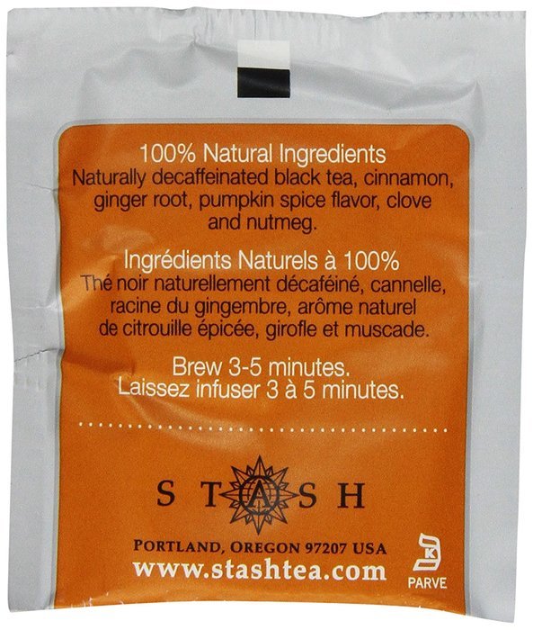 Stash Tea Decaf Earl Grey Black Tea, 10 Count Tea Bags in Foil (Pack of 12) N21