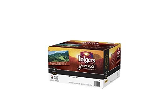 Folgers Gourmet Selections Single Serve Coffee - Lively Colombian - 80 K-Cups (Single Serve Portion Packs designed...