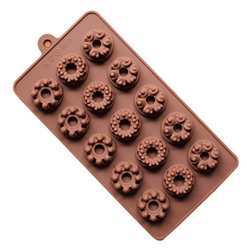Beautiful paradise 15 Cavity Floral Silicone Gel Non Stick Cake Ice Pudding Mold Chocolate Jelly Candy Baking... N2