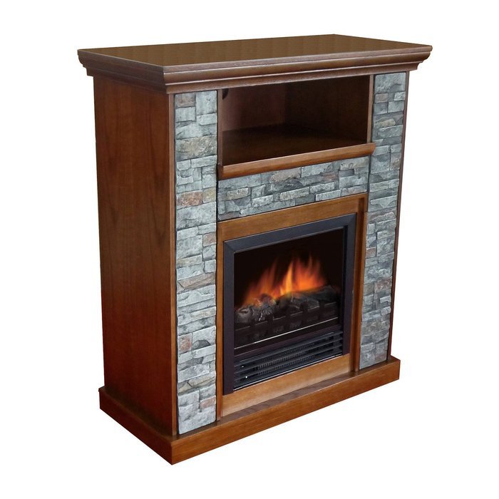 Ashville Electric Fireplace-Old Oak
