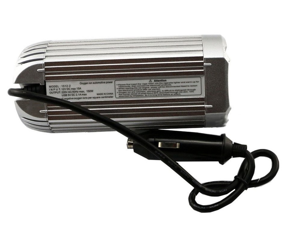 Deli 150W Car Oxygen Ion Automotive Power Inverter - Car Air Purifier Freshener Negative Oxygen Bar Car Inverter...