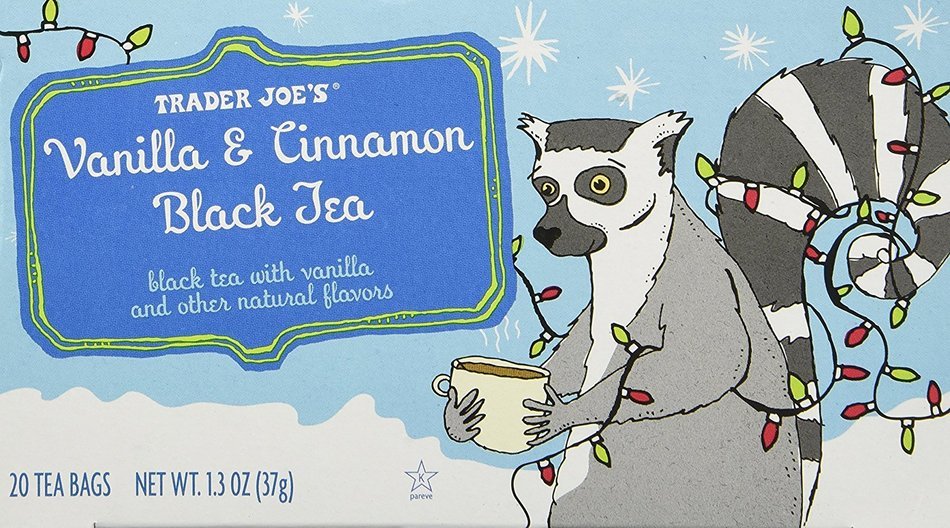 Trader Joe's Vanilla and Cinnamon Black Tea 20 Tea Bags Per Box Limited Edition for the Festive Season