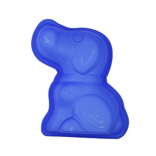 Wholeport Lovely Dog Cake Mold Silicone Mold Flexible Mold 2pcs