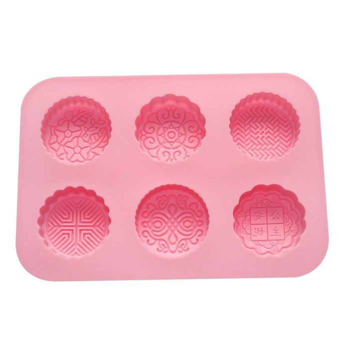 Silicone Cake Mold Round Moon Cake Mold Soap Mold N2