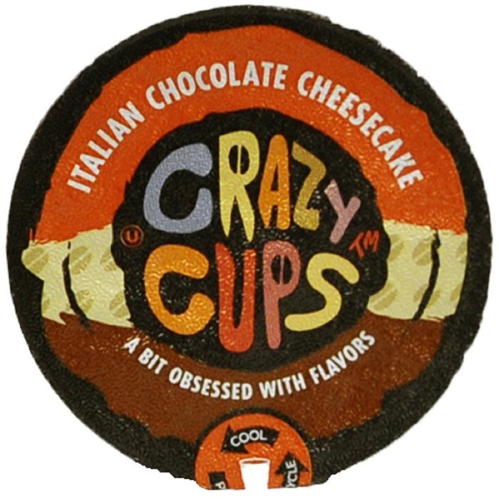 Crazy Cups Italian chocolate Cheesecake Flavored Coffee Single Serve Cups (22 count) N2