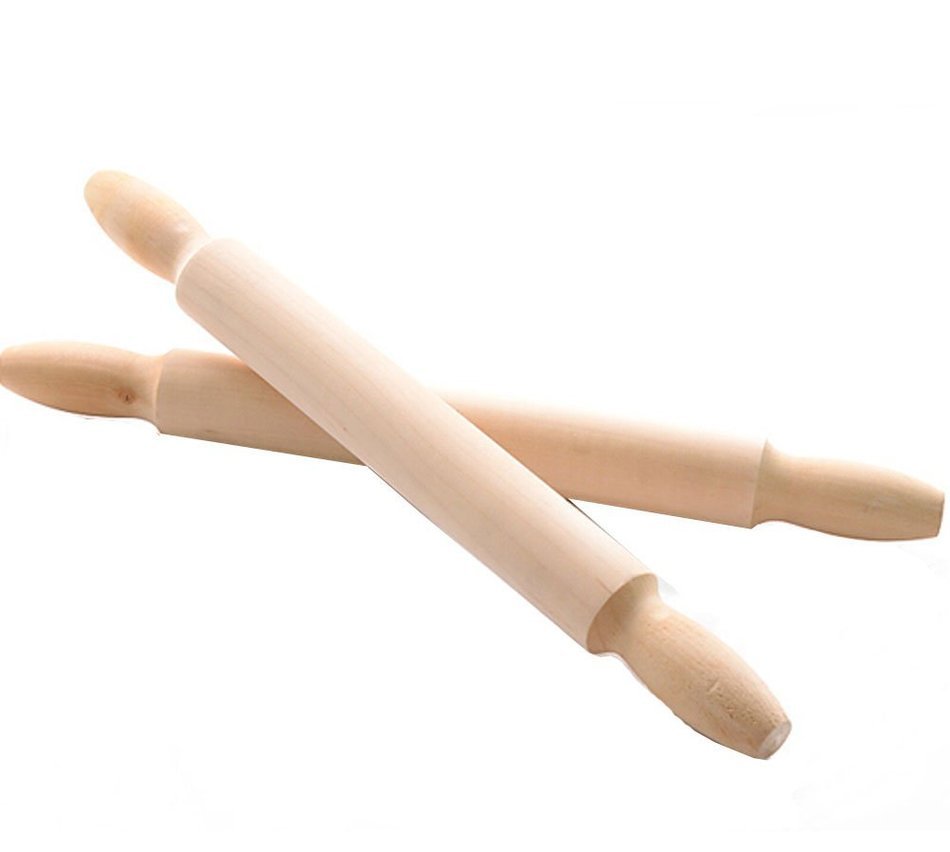 Woody Baking Tools Kitchenware Bakeware Rolling Pin 40CM free image