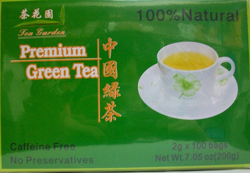 Chinese Green Tea 100% Natural & Caffeine Free 100 Tea Bags N2