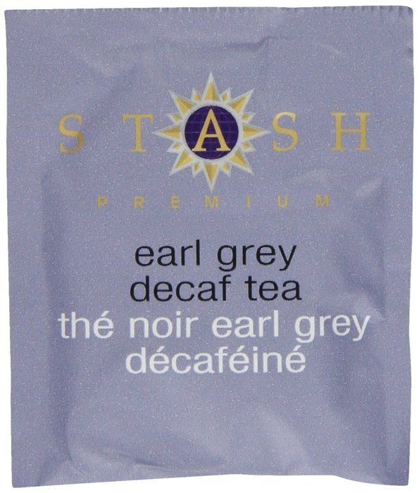Stash Tea Decaf Earl Grey Black Tea, 10 Count Tea Bags in Foil (Pack of 12) N23