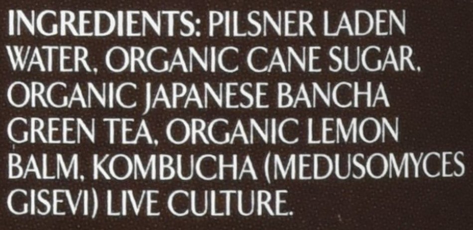 Latta Kombucha Green Tea Lemon Balm, Raw & Organic N5