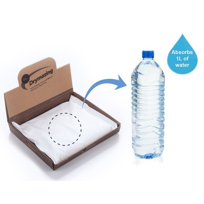 SALE Moisture Absorber, Odorless, Rid of Damp Air, Dehumidifying Bag 18oz absorbs 36oz Water. Perfect for Automobile...