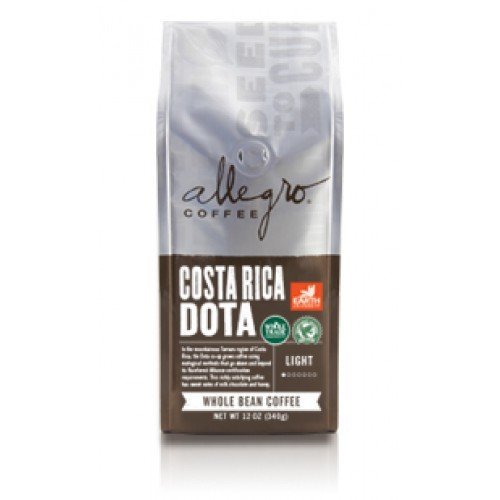 Allegro Whole Bean Coffee, 2-12oz Bags (Organic Breakfast Blend) N3