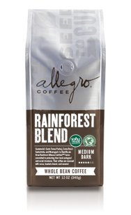 Allegro Whole Bean Coffee, 2-12oz Bags (Organic Breakfast Blend) N4
