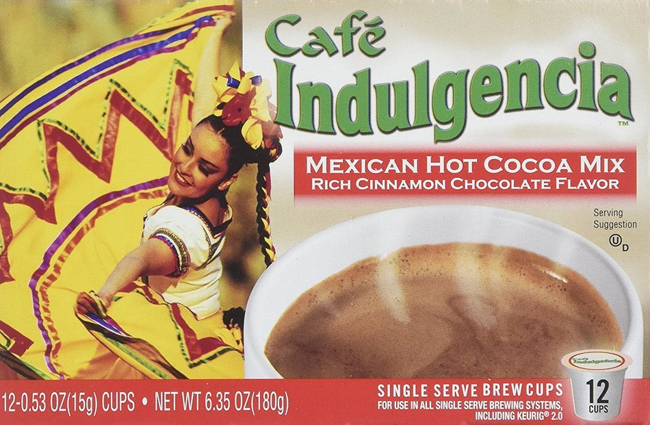 Caf&eacute; Indulgencia Mexican Hot Chocolate, 12 Count (Pack of 6) (Compatible with 2.0 Keurig Brewers) N4