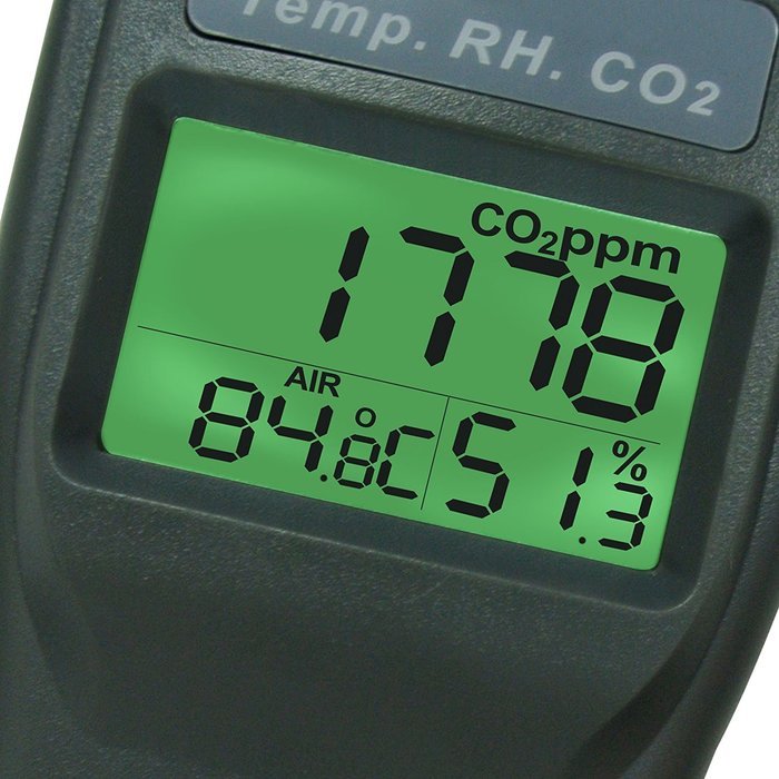 AZ Instruments Digital CO2 9999ppm Temperature DP WB RH Humidity IAQ Monitor N3