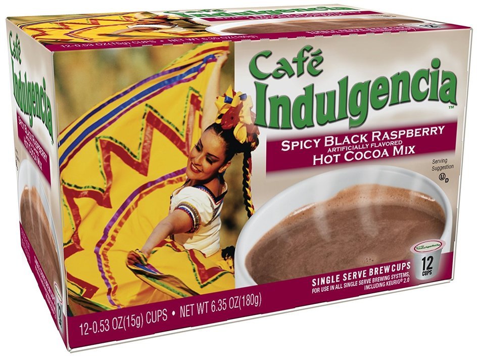 Caf&eacute; Indulgencia Mexican Hot Chocolate, 12 Count (Pack of 6) (Compatible with 2.0 Keurig Brewers) N9