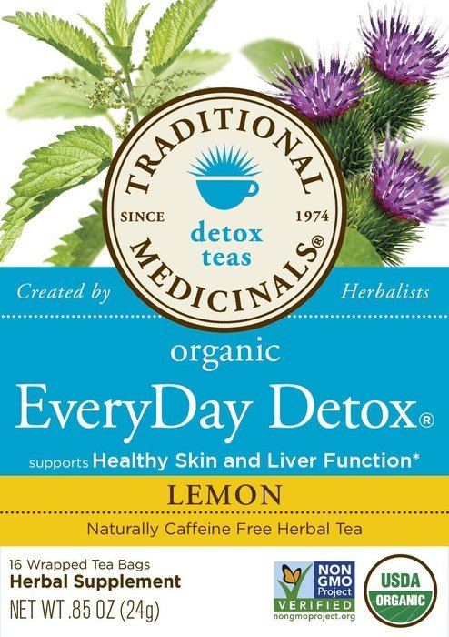 Traditional Medicinals Organic Everyday Detox Lemon Tea, 16 Tea Bags N2