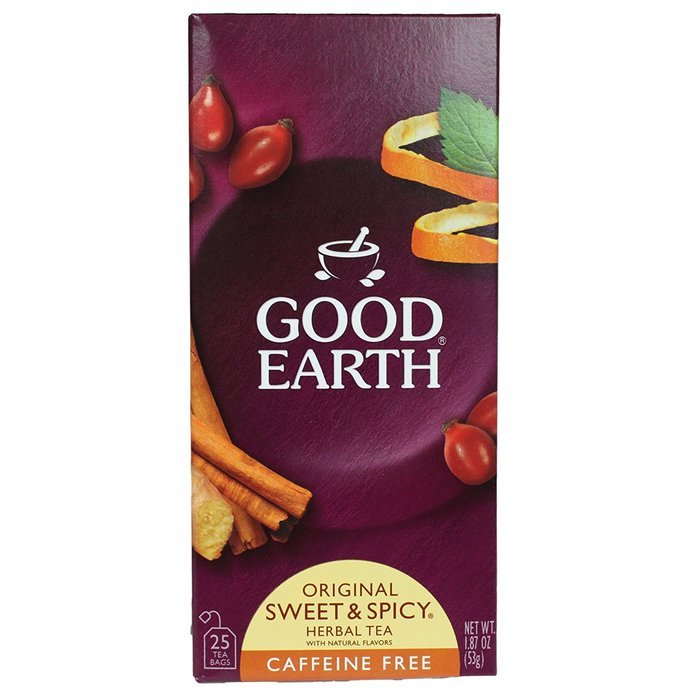 Good Earth Sweet and Spicy All-Natural Caffeine-Free Herbal Tea (2014 version), Pack of 3 1.87 Oz each